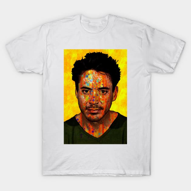 Robert Downey Jr Mugshot T-Shirt by SABREart